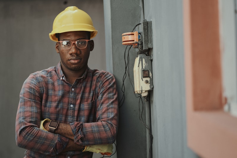 HVAC technician working on an air conditioning system
